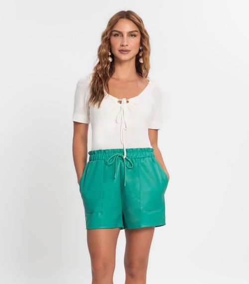 Shorts Feminino Sintético Endless Verde