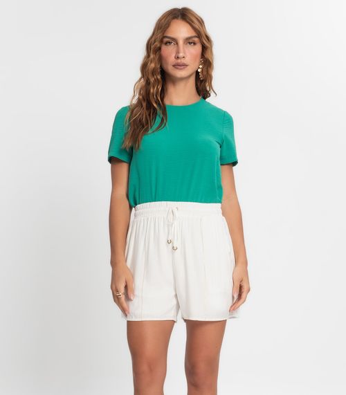 Shorts Feminino De Viscose Endless Bege