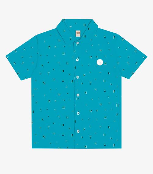 Camisa Infantil Masculina Trick Nick Azul