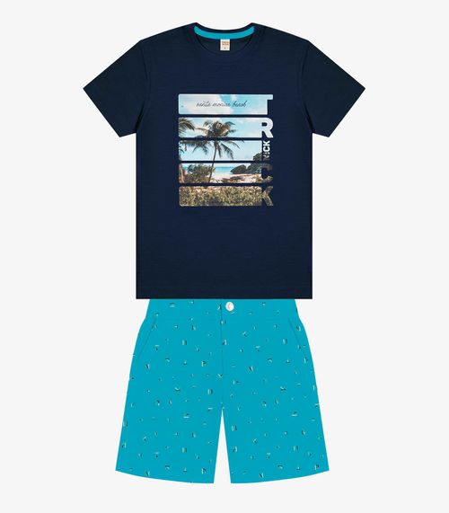 Conjunto Infantil Masculino Trick Nick Azul