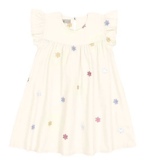 Vestido Infantil Feminino Trick Nick Bege