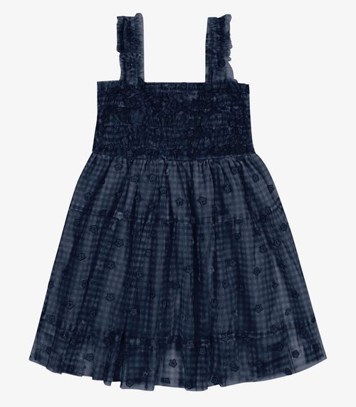 Vestido Infantil Feminino De Alça Trick Nick Azul