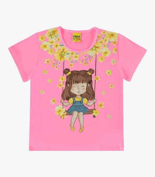 Blusa Feminina Infantil Rovi Kids Rosa