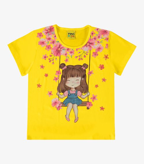 Blusa Feminina Infantil Rovi Kids Amarelo