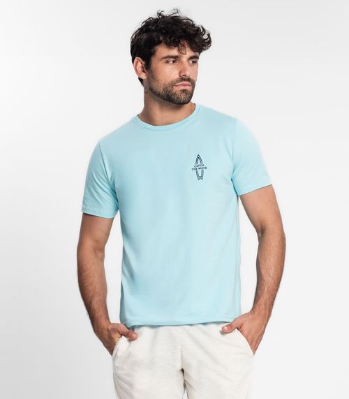 Camiseta Masculina Em Cotton Diametro Azul