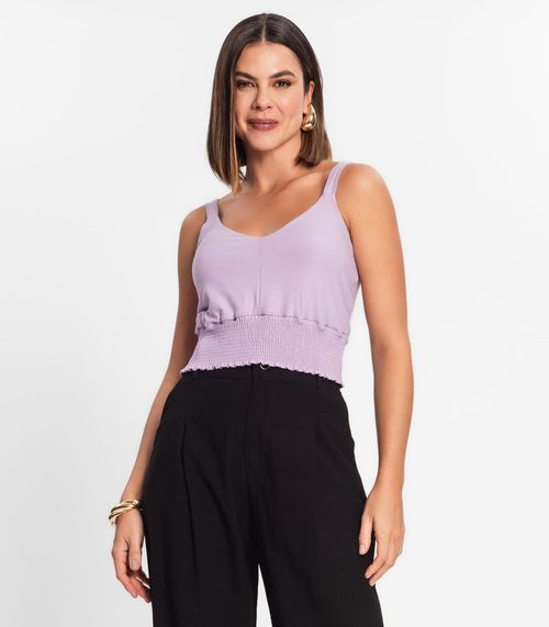 Blusa Cropped De Alça Rovitex Roxo