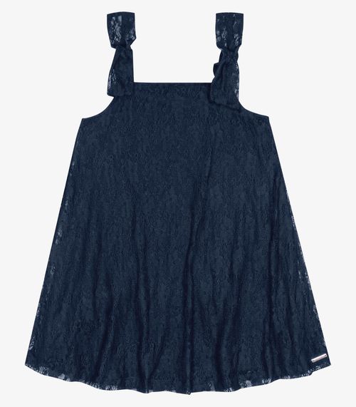 Vestido Infantil Renda Trick Nick Azul