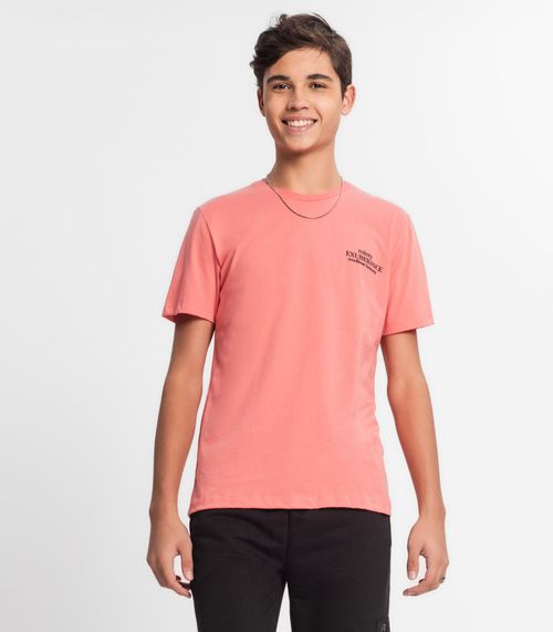 Camiseta Juvenil Masculina Minty Rosa