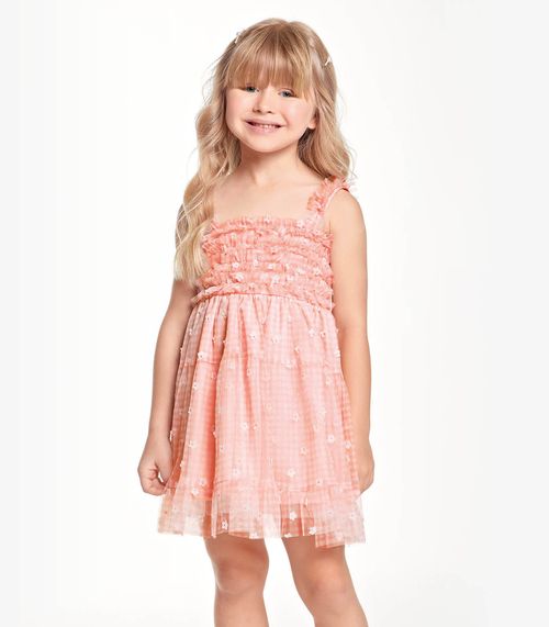 Vestido Infantil Feminino De Alça Trick Nick Rosa