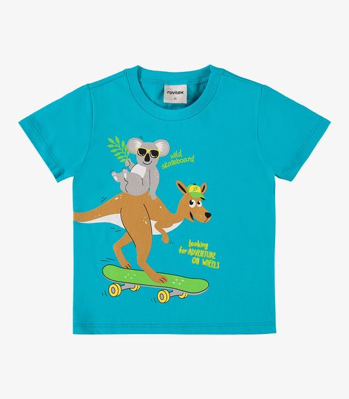 Camiseta Infantil Masculina Rovi Kids Azul