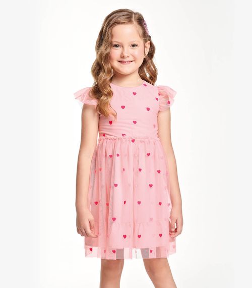 Vestido Infantil Feminino Trick Nick Rosa