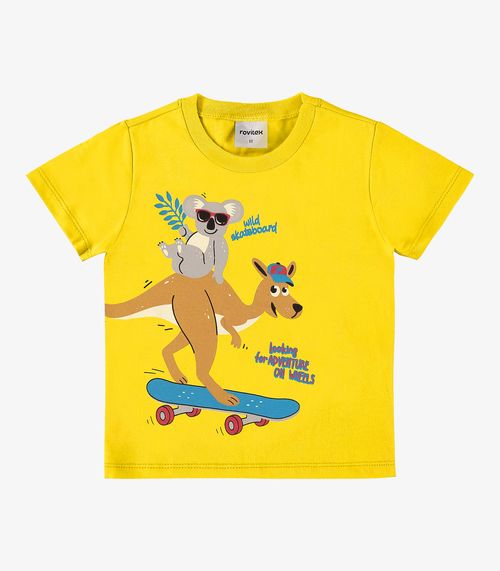 Camiseta Infantil Masculina Rovi Kids Amarelo