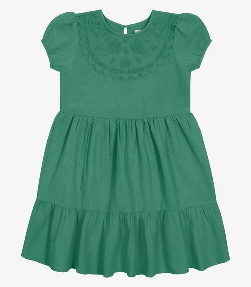 Vestido Infantil Feminino Trick Nick Verde