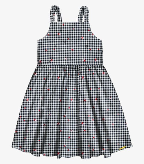 Vestido Infantil De Alça Trick Nick Azul