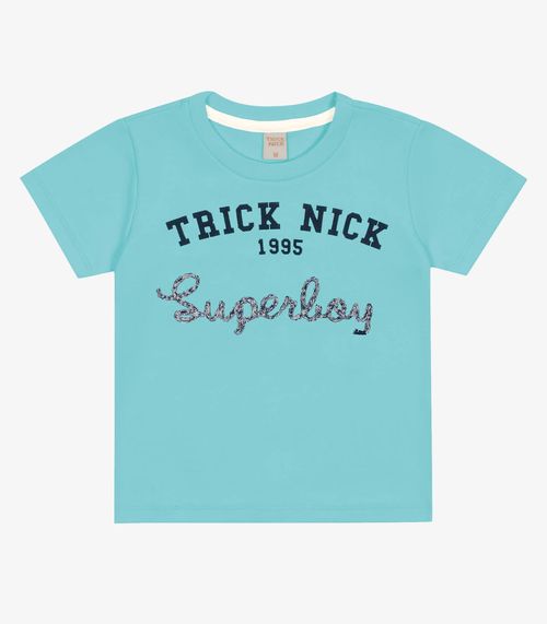 Camiseta Infantil Masculina Trick Nick Azul