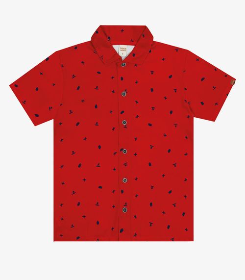 Camisa Infantil Masculina Trick Nick Vermelho