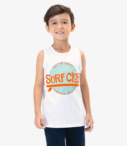 Regata Infantil Masculina Surf Rovi Kids Branco