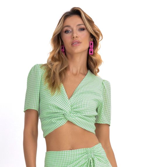 Blusa Feminina Transpassada Air Flow Endless Verde