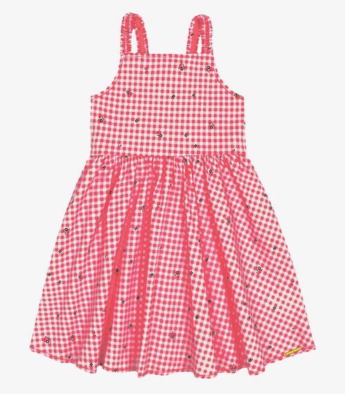 Vestido Infantil De Alça Trick Nick Rosa