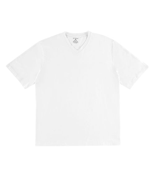 Camiseta Plus Size Masculina Diametro Branco