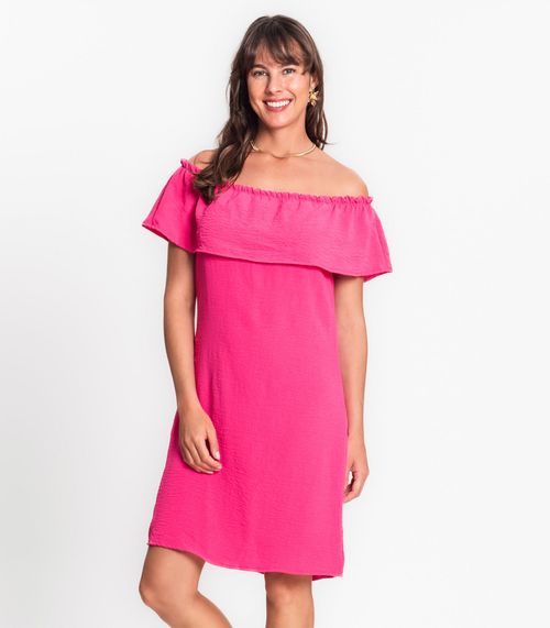 Vestido Ciganinha Em Air Flow Rovitex Rosa