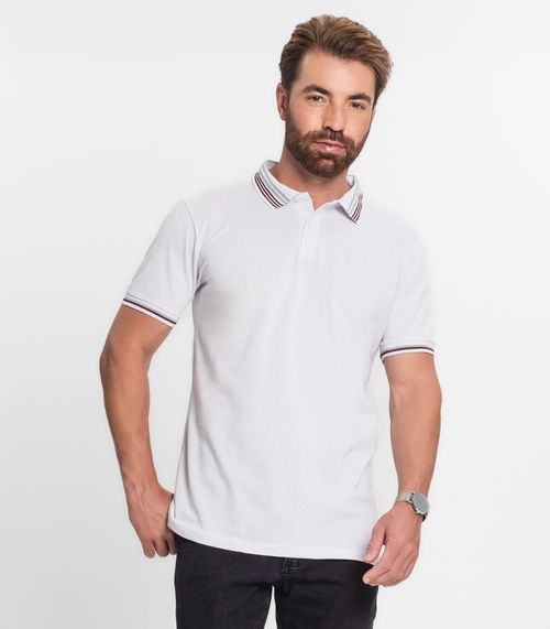 Polo Masculina Select Branco