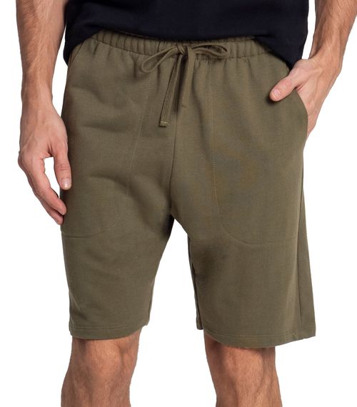 Bermuda Masculina Plus Size Moletom Diametro Verde