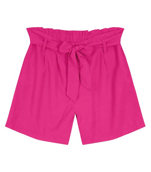 Shorts Feminino Em Sarja Endless Rosa