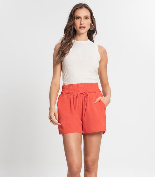 Shorts Feminino De Poá Light Endless Laranja