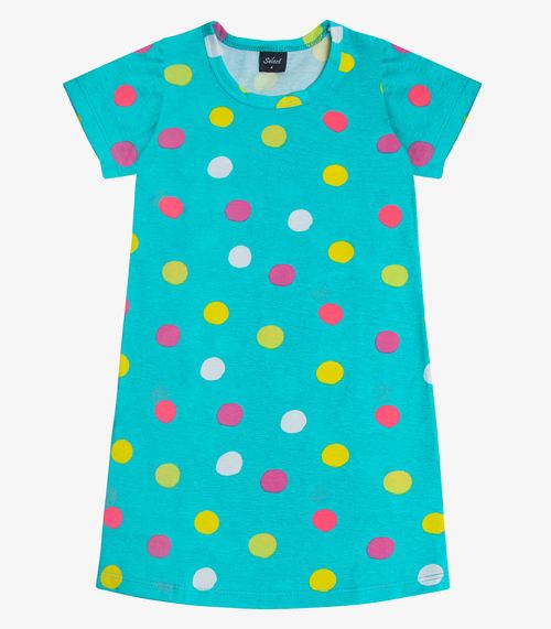 Vestido Infantil Estampado Select Verde