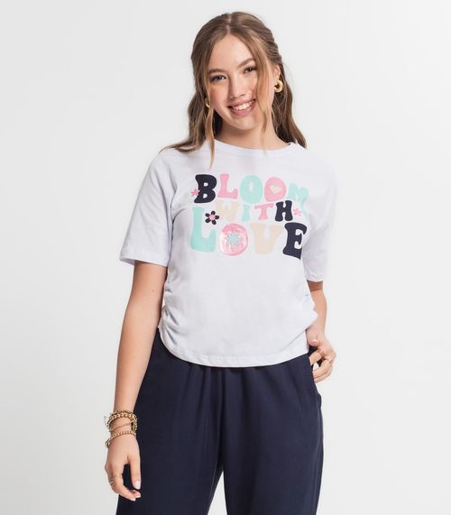 Camiseta Juvenil Feminina Minty Branco