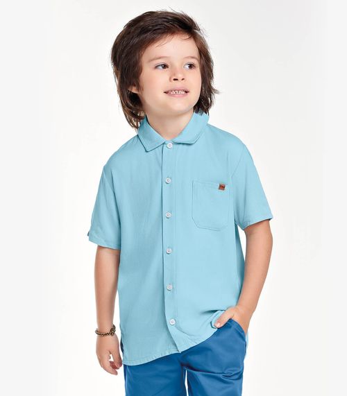 Camisa Infantil Masculina Trick Nick Azul