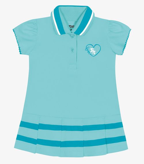 Vestido Infantil Feminino Polo Trick Nick Azul