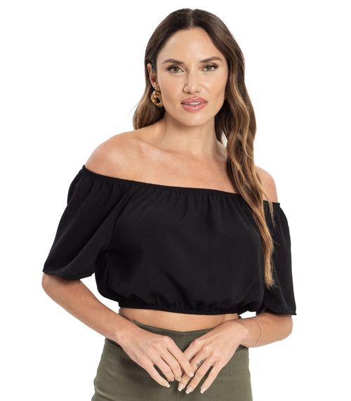 Blusa Feminina Alfaiataria Endless Preto