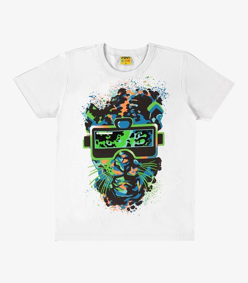 Camiseta Infantil Masculina Rovi Kids Branco