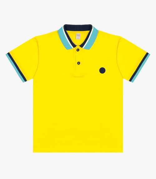 Camisa Polo Infantil Trick Nick Amarelo