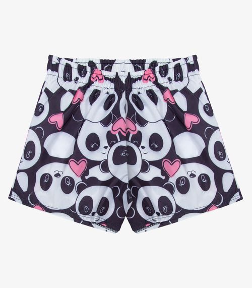 Shorts Infantil Feminino Infinita Cor Preto