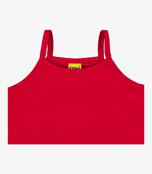 Top De Alça Infantil Rovi Kids Vermelho