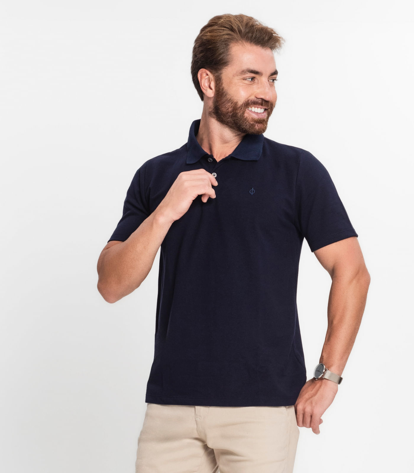 Camisa Polo Masculina Diametro Azul | FastStore PDP