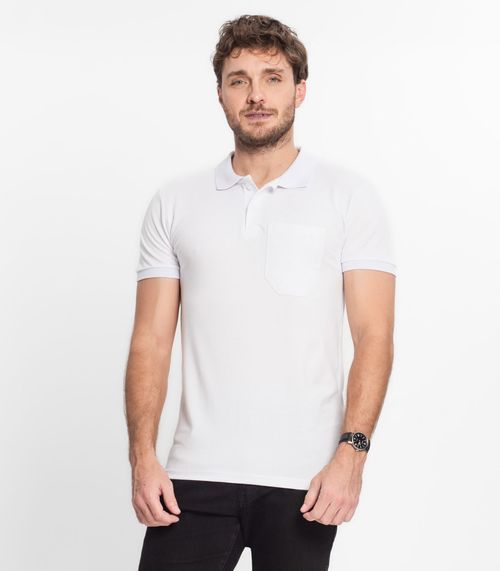 Polo Básica Lisas Sem Detalhe Select Branco