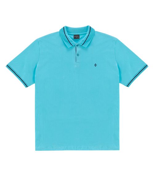 Camisa Polo Plus Size Diametro Azul