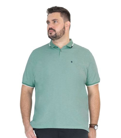 Camisa Polo Masculina De Malha Diametro Verde