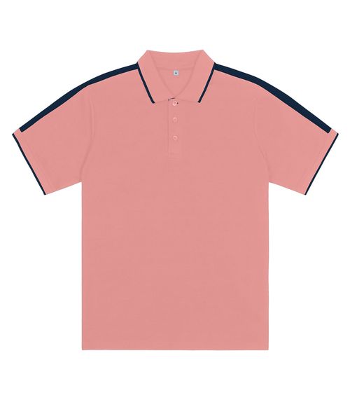 Camisa Polo Masculina Em Piquet Diametro Rosa