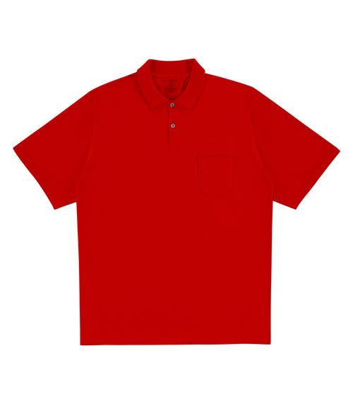 Camisa Polo Plus Size Masculina Diametro Vermelho