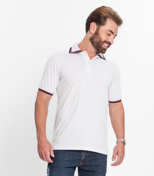 Polos Básicas Com Golas Diferenciadas Select Branco