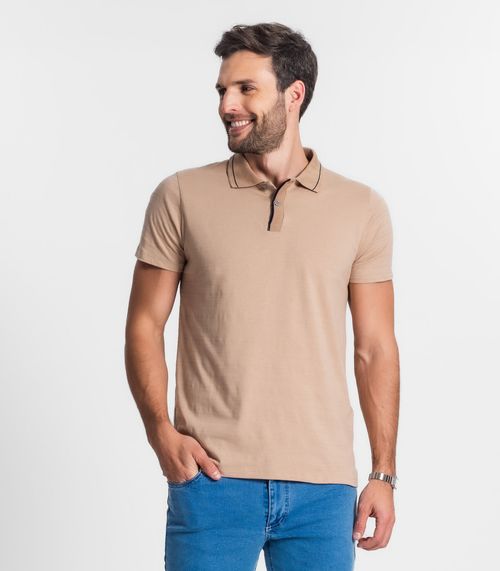 Polo Masculina Diametro Marrom