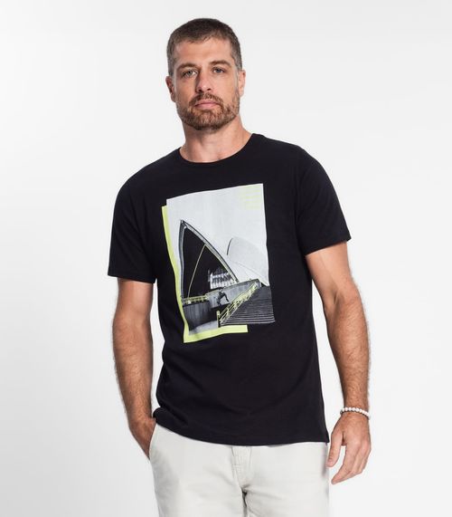 Camiseta Masculina Diametro Preto