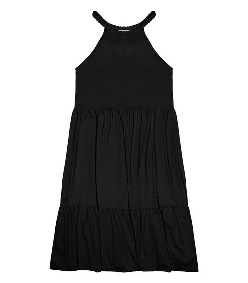 Vestido Plus Size Midi Feminino Secret Glam Preto