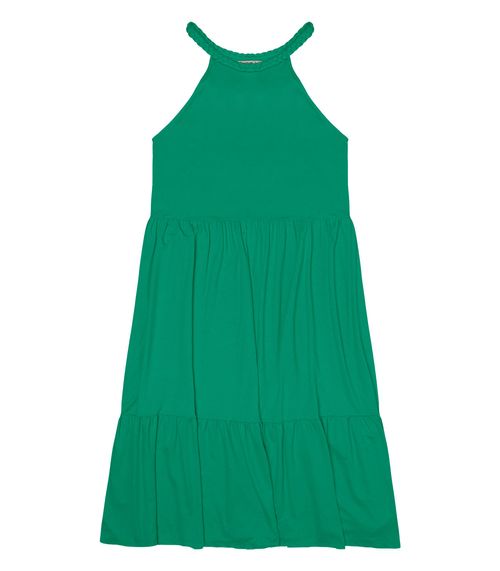 Vestido Plus Size Midi Feminino Secret Glam Verde