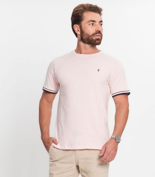 Camiseta Básica Masculina Diametro Rosa